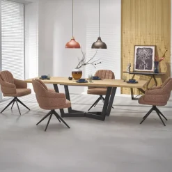 Tavolo allungabile 160/250cm industrial nero rovere Ridge