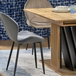 Tavolo allungabile 130/175cm moderno rovere nero Lavander
