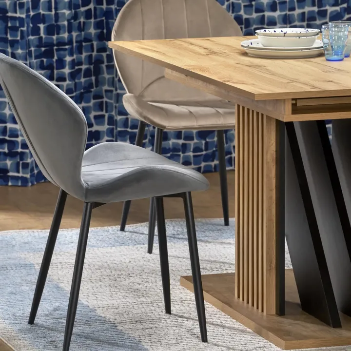 Tavolo allungabile 130/175cm moderno rovere nero Lavander