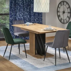Tavolo allungabile 130/175cm moderno rovere nero Lavander