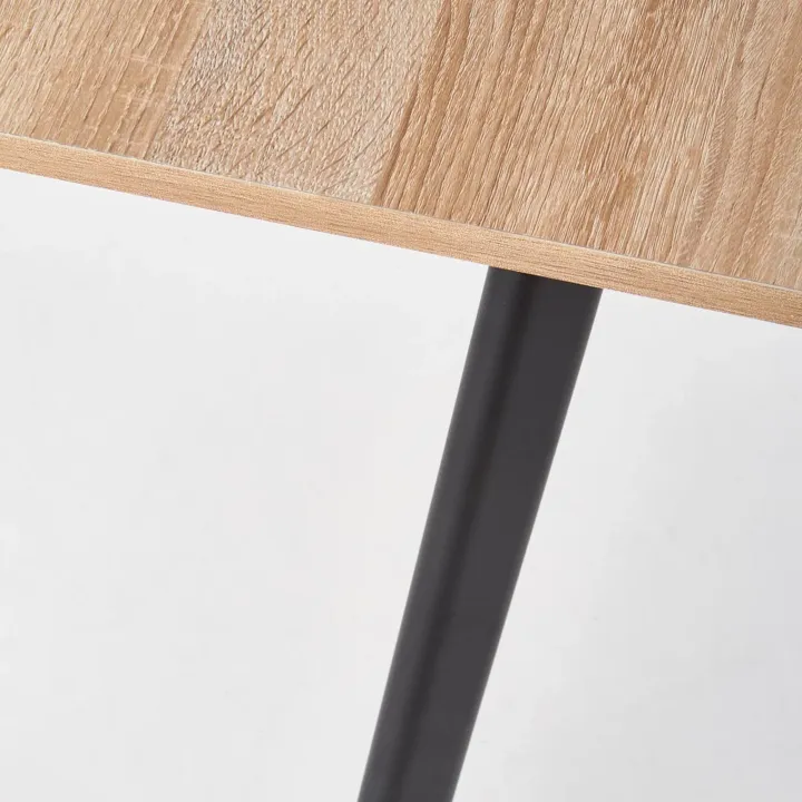 Tavolo allungabile 120/160 cm moderno rovere sonoma grigio nero Odran