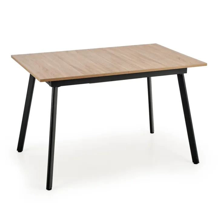 Tavolo allungabile 120/160 cm moderno rovere sonoma grigio nero Odran