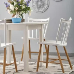 Tavolo allungabile 102/142cm rotondo da pranzo moderno bianco Lucci