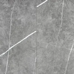Tavolo allungabile 120/160cm rotondo marmo grigio oro Ticino