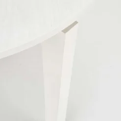 Tavolo allungabile 100/200cm rotondo moderno bianco Robin