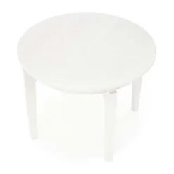 Tavolo allungabile 100/200cm rotondo moderno bianco Robin