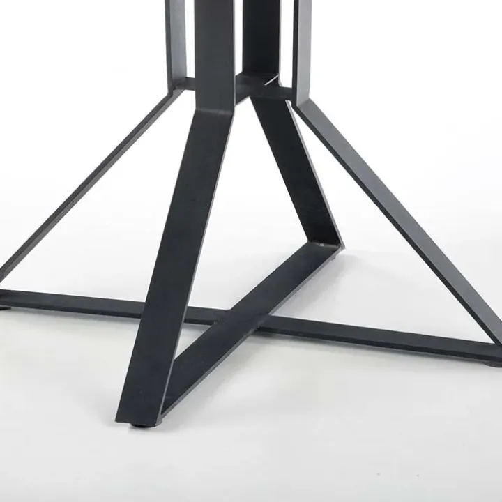 Tavolo allungabile 120/160cm rovere dorato nero Mason