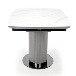 Tavolo allungabile da pranzo 160/220cm bianco grigio chiaro Ignazio