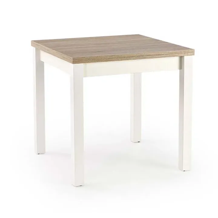 Tavolo allungabile moderno 80/160cm rovere sonoma bianco Akainu