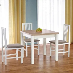 Tavolo allungabile moderno 80/160cm rovere sonoma bianco Akainu