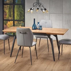 Tavolo allungabile moderno 140/180cm rovere nero Basilea