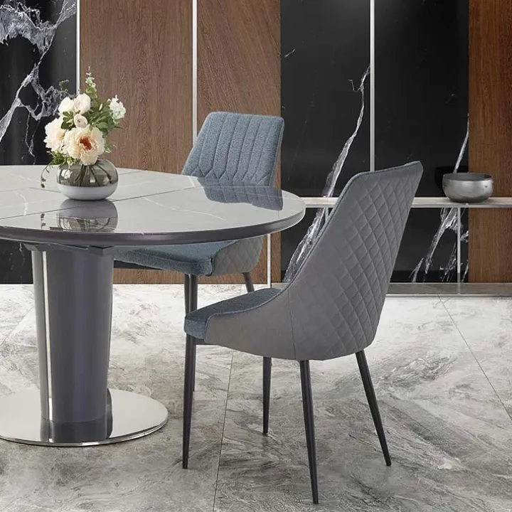 Tavolo allungabile moderno 120/160cm marmo grigio Donald