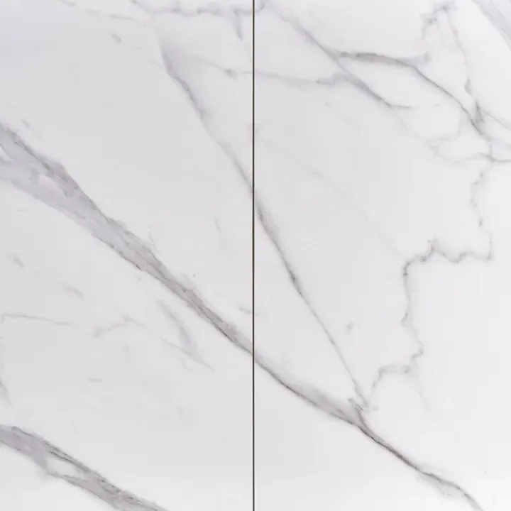 Tavolo allungabile moderno 160/220cm marmo bianco nero Isaia
