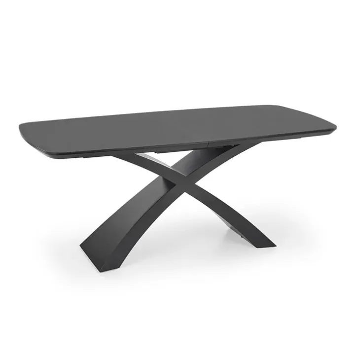 Tavolo allungabile moderno 180/220cm grigio scuro nero Borgia