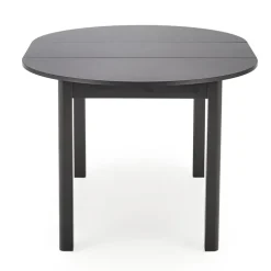 Tavolo allungabile rotondo 102/142cm moderno nero Caienna