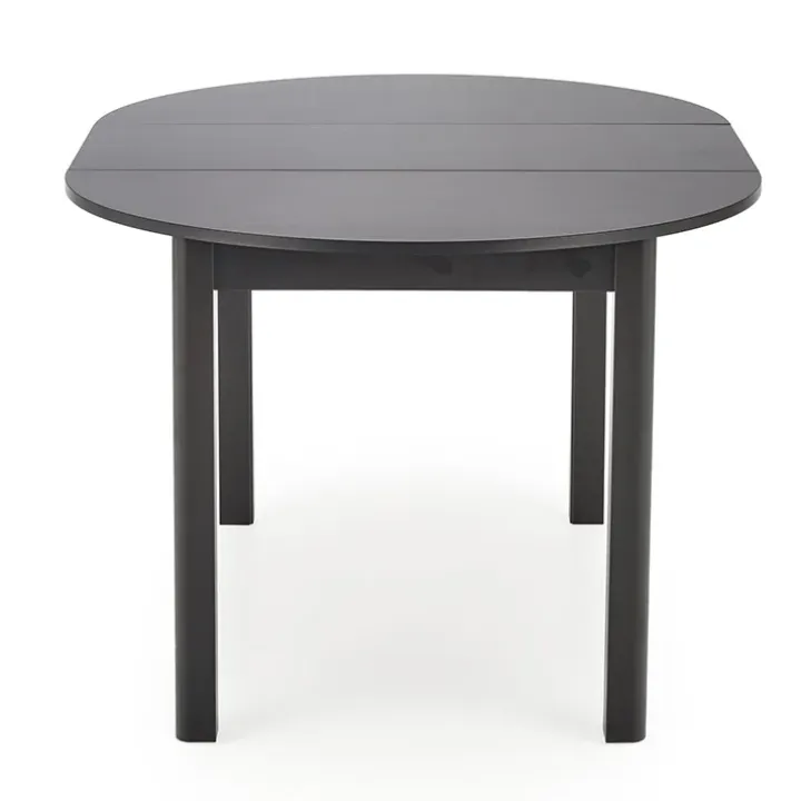 Tavolo allungabile rotondo 102/142cm moderno nero Caienna