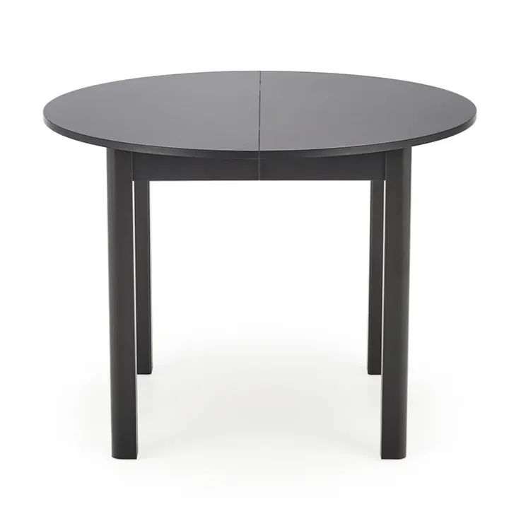 Tavolo allungabile rotondo 102/142cm moderno nero Caienna