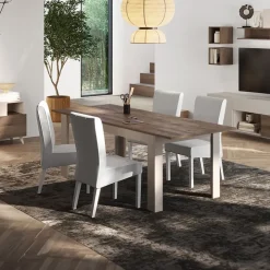 Tavolo allungabile 137/185x90cm beige rovere scuro Witty
