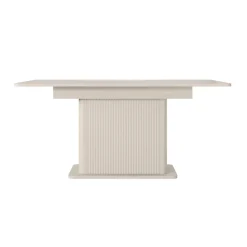 Tavolo allungabile 160/200x90cm rettangolare beige cannettato Ramis