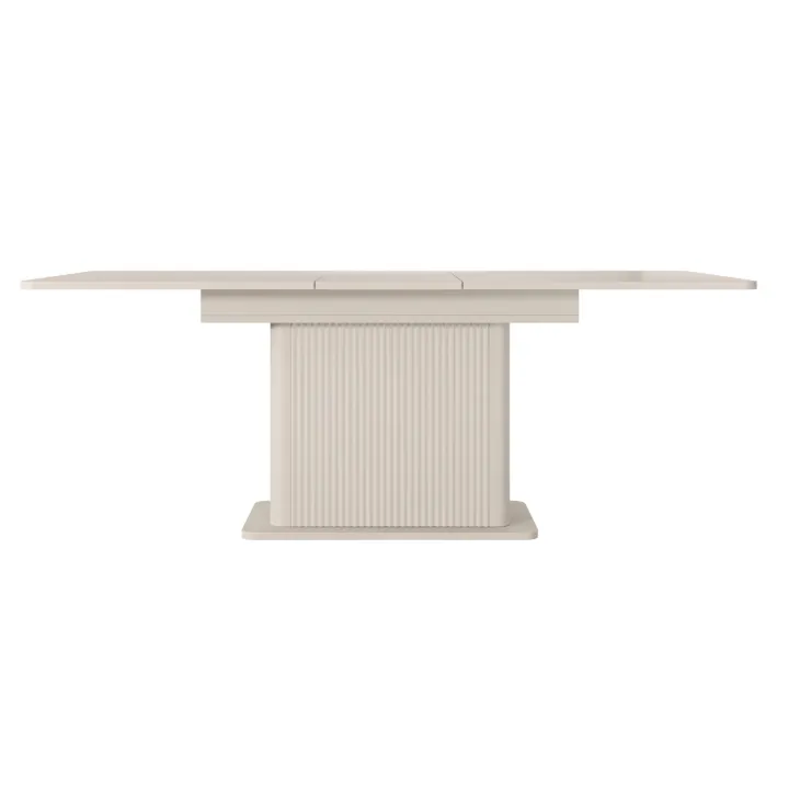 Tavolo allungabile 160/200x90cm rettangolare beige cannettato Ramis
