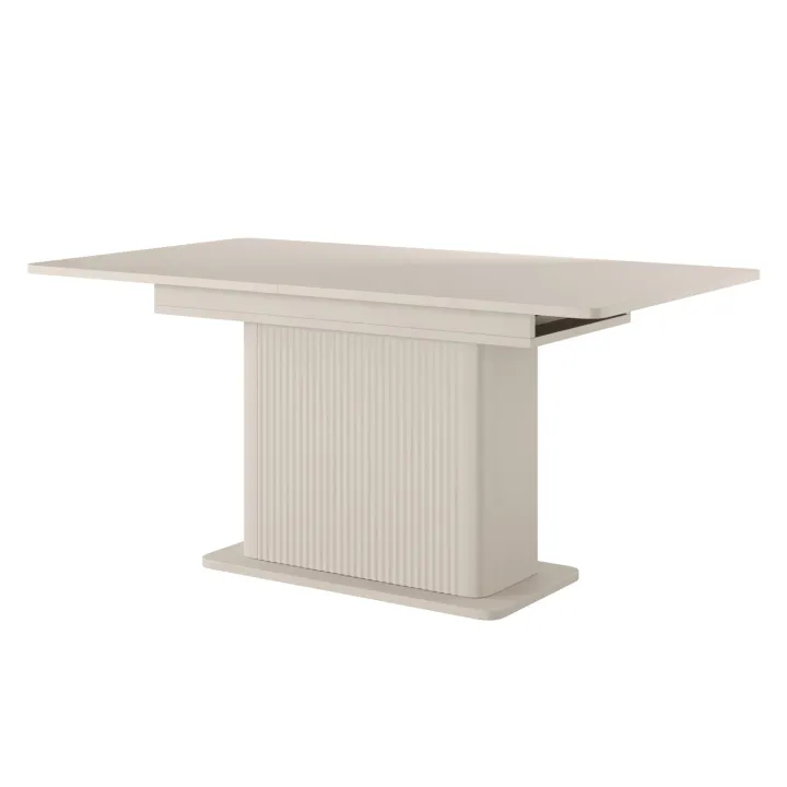 Tavolo allungabile 160/200x90cm rettangolare beige cannettato Ramis