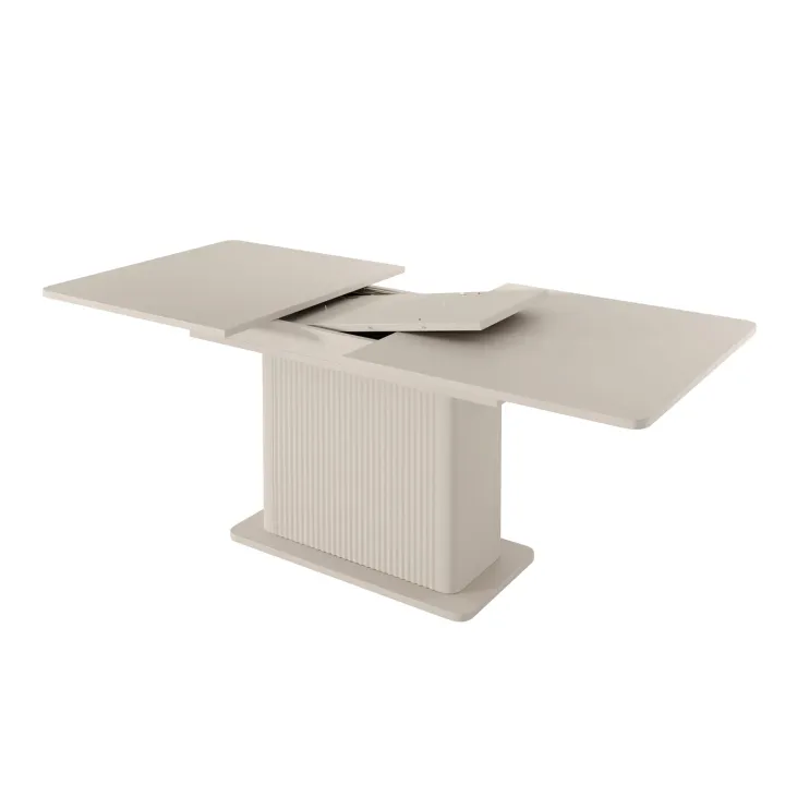 Tavolo allungabile 160/200x90cm rettangolare beige cannettato Ramis