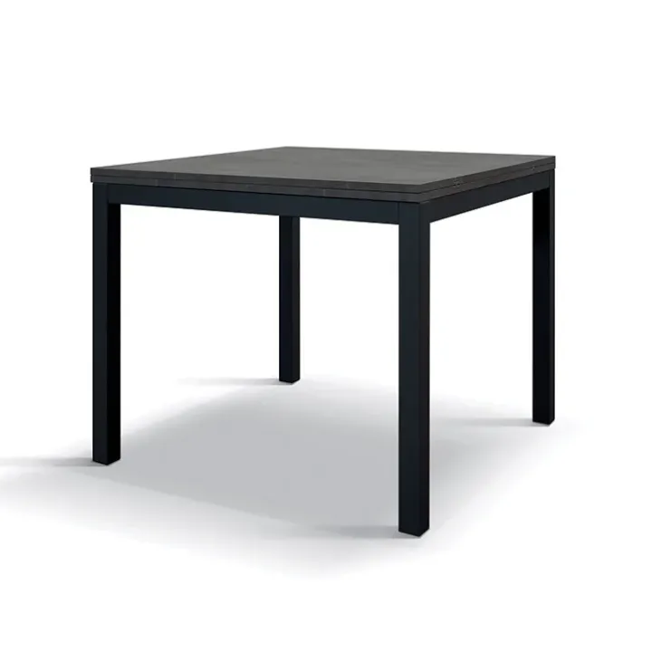 Tavolo 90/180 cm allungabile acciaio ossido metallo Alanda