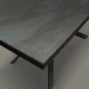 Tavolo 160/240 cm allungabile acciaio ossidato metallo Otab