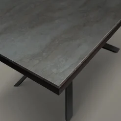 Tavolo 160/240 cm allungabile acciaio ossidato metallo Otab