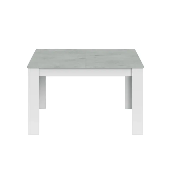 Tavolo 140/190cm allungabile moderno bianco opaco cemento Zander