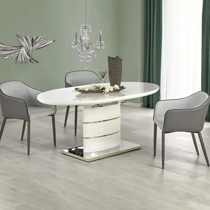 Tavolo 140/180cm allungabile moderna bianco lucido Tamarindo