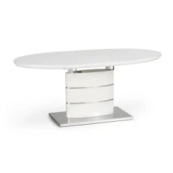 Tavolo 140/180cm allungabile moderna bianco lucido Tamarindo