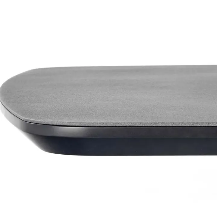 Tavolo 160/220cm allungabile moderno grigio scuro nero Sienna