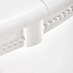 Tavolo 90/124cm allungabile rotondo moderno bianco Circle
