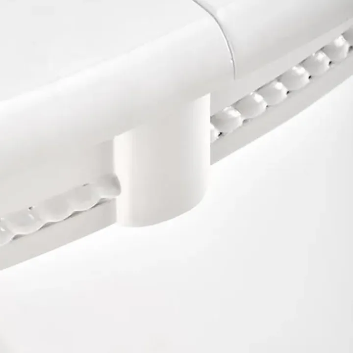 Tavolo 90/124cm allungabile rotondo moderno bianco Circle