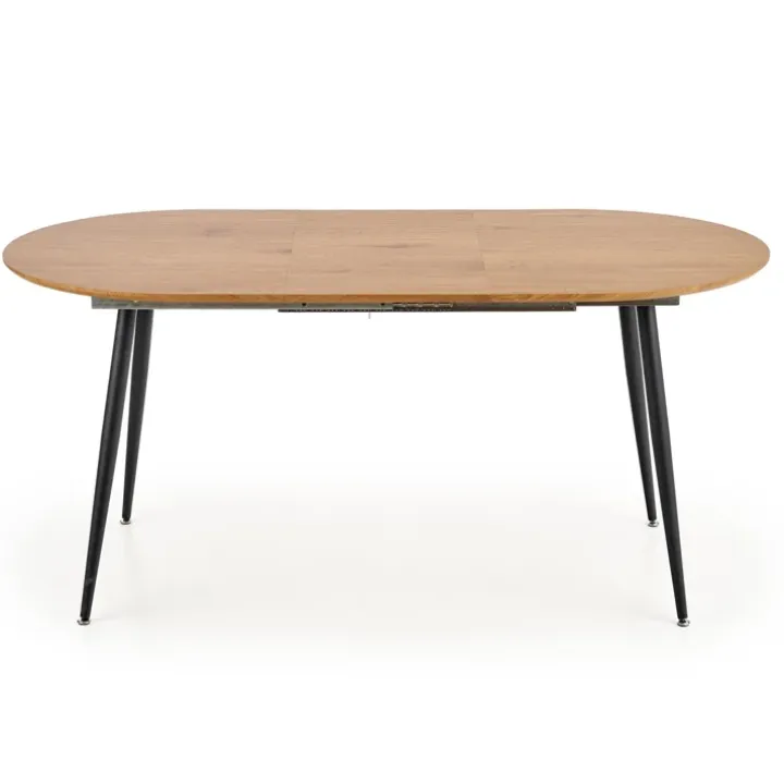 Tavolo 120/160cm allungabile rovere naturale nero Oreon