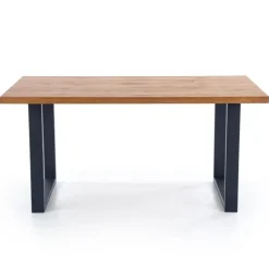 Tavolo 160/250cm allungabile rovere nodato acciaio nero Cardiff