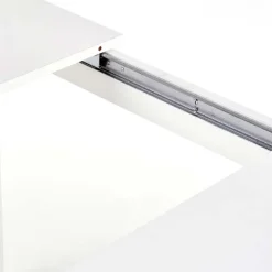 Tavolo 118/158cm allungabile salvaspazio moderno bianco Iceberg