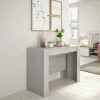 Tavolo 51/237cm consolle allungabile grigio cemento Fox Gihome®
