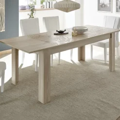 Tavolo 137/185cm da pranzo allungabile moderno rovere samoa Paradise