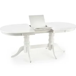 Tavolo 150/190cm da pranzo allungabile moderno bianco lucido Duncan