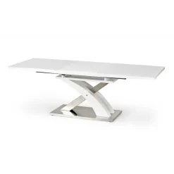Tavolo 160/220cm in vetro allungabile bianco lucido Iride Gihome®