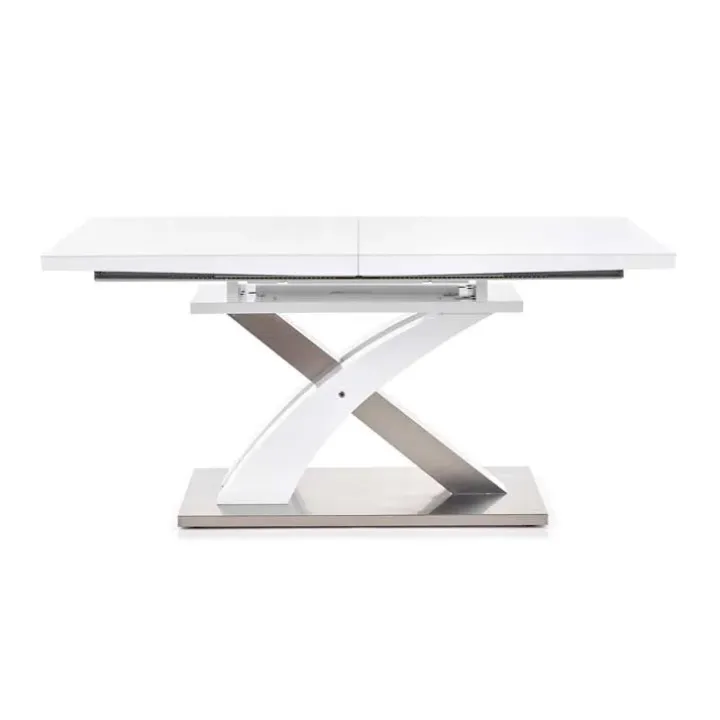 Tavolo 160/220cm in vetro allungabile bianco lucido Iride Gihome®