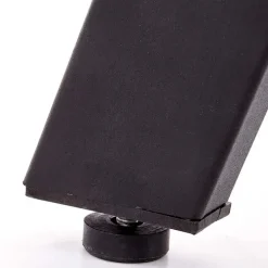 Tavolo 140/180cm rettangolare allungabile noce miele nero Meja