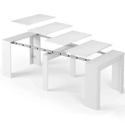 Tavolo consolle allungabile 51/237cm bianco lucido Atalanta