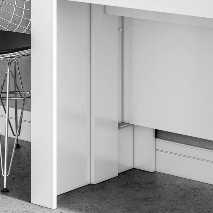 Tavolo consolle allungabile 51/237cm bianco lucido Asia Gihome®