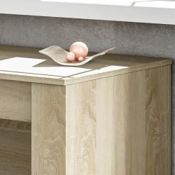 Tavolo consolle allungabile 51/237cm rovere naturale Asia Gihome®