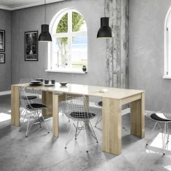 Tavolo consolle allungabile 51/237cm rovere naturale Asia Gihome®