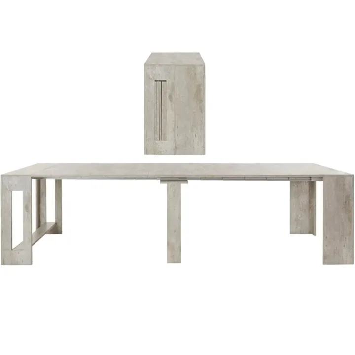 Tavolo consolle allungabile 50-300cm grigio cemento Zenzero