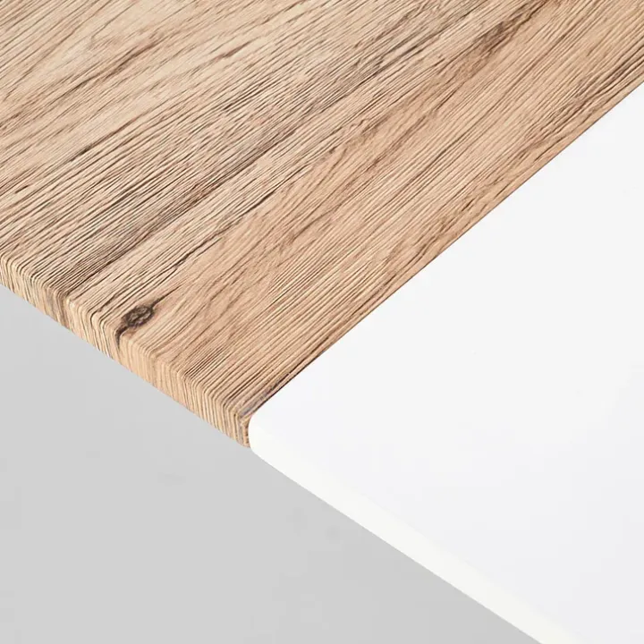 Tavolo da pranzo allungabile 160/200cm bianco opaco rovere Giove Gihome®